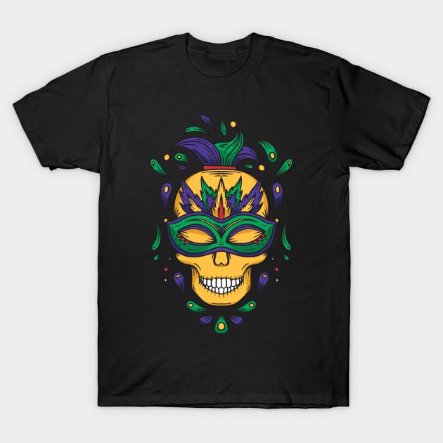 Carnival Skull T-Shirt by Imaginariux